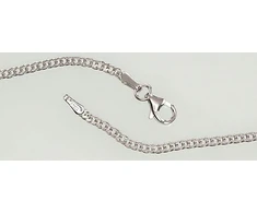 Sidabrinė grandinėlė Rombo 2 mm , briaunų apdirbimas deimantu - 3.7 g. - 2 mm. - 50