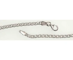 Sidabrinė grandinėlė Rombo 2,8 mm , briaunų apdirbimas deimantu - 55 - 7.2 g. - 2,8 mm.