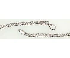 Sidabrinė grandinėlė Rombo 2,8 mm , briaunų apdirbimas deimantu - 6.5 g. - 50 - 2,8 mm.