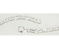 Sidabrinė grandinėlė Rombo 4 mm , briaunų apdirbimas deimantu - 4 mm. - 60 - 13.2 g.