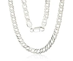 Sidabrinė grandinėlė Rombo 5.5 mm , briaunų apdirbimas deimantu - 50 - 5.5 mm. - 21.2 g.