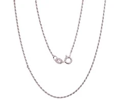 Sidabrinė grandinėlė Rope 1,1 mm - 2.3 g. - 42 - 1,1 mm.