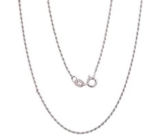 Sidabrinė grandinėlė Rope 1,1 mm - 2.3 g. - 45 - 1,1 mm.