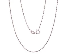 Sidabrinė grandinėlė Rope 1,1 mm - 2.3 g. - 45 - 1,1 mm.