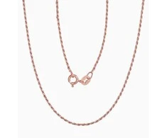 Sidabrinė grandinėlė Rope 1,1 mm - 2.4 g. - 45 - 1,1 mm.