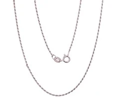 Sidabrinė grandinėlė Rope 1,1 mm - 55 - 2.8 g. - 1,1 mm.
