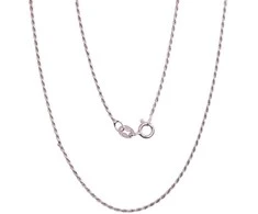 Sidabrinė grandinėlė Rope 1,1 mm - 55 - 2.8 g. - 1,1 mm.