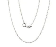 Sidabrinė grandinėlė Rope 1,3 mm - 2.7 g. - 40 - 1,3 mm.