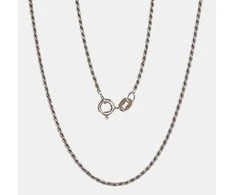 Sidabrinė grandinėlė Rope 1,3 mm - 2.9 g. - 40 - 1,3 mm.