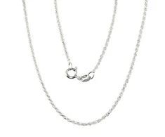 Sidabrinė grandinėlė Rope 1,3 mm - 3 g. - 45 - 1,3 mm.