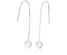 Sidabriniai auskarai - 1.4 g. - 63 mm.