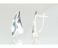 Sidabriniai auskarai anglišku užsegimu, Metalas: Sidabras, Praba: 925°, - 3 g. - 19 mm.