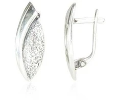 Sidabriniai auskarai anglišku užsegimu, Metalas: Sidabras, Praba: 925°, - 3.2 g. - 21 mm.