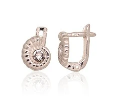 Sidabriniai auskarai anglišku užsegimu, , Praba: 925°, - 1.8 g. - 11 mm.