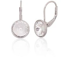 Sidabriniai auskarai ant cilindrinės spynos - 2.9 g. - 21 mm.