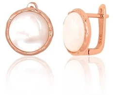 Sidabriniai auskarai ant cilindrinės spynos - 13 mm. - 4.6 g.