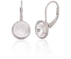 Sidabriniai auskarai ant cilindrinės spynos - 2.9 g. - 21 mm.
