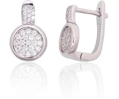 Sidabriniai auskarai ant cilindrinės spynos - 3.5 g. - 13 mm.