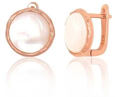 Sidabriniai auskarai ant cilindrinės spynos - 13 mm. - 4.6 g.