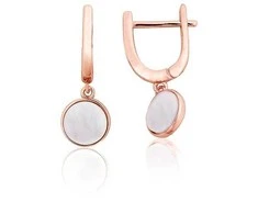 Sidabriniai auskarai ant cilindrinės spynos - 2.5 g. - 23 mm.