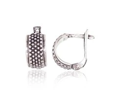 Sidabriniai auskarai anglišku užsegimu, Metalas: Sidabras, Praba: 925°, - 3.3 g. - 13 mm.