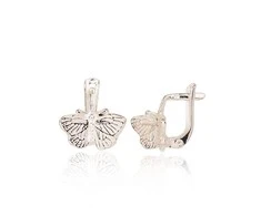 Sidabriniai auskarai anglišku užsegimu, Metalas: Sidabras, Praba: 925°, - 2.2 g. - 13 mm.