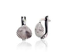 Sidabriniai auskarai anglišku užsegimu, Metalas: Sidabras, Praba: 925°, - 1.9 g. - 12 mm.