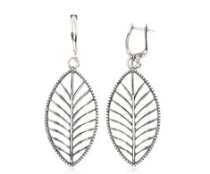 Sidabriniai auskarai anglišku užsegimu, Metalas: Sidabras, Praba: 925°, - 8.4 g. - 61 mm.