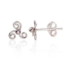Sidabriniai auskarai Vinukai, Praba: 925°, Metalas: Sidabras - 0.5 g. - 6.5 mm.