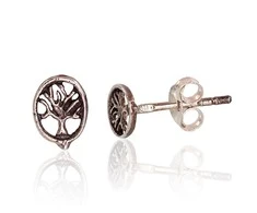 Sidabriniai auskarai Vinukai, Praba: 925°, Metalas: Sidabras - 0.6 g. - 7 mm.