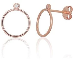 Sidabriniai auskarai –pusetai - 0.8 g. - 13 mm.