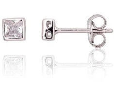 Sidabriniai auskarai –pusetai - 0.8 g. - 4 mm.