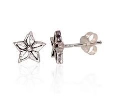 Sidabriniai auskarai Vinukai, Praba: 830, Metalas: Sidabras - 0.9 g. - 8 mm.