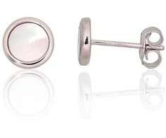 Sidabriniai auskarai –pusetai - 1.1 g. - 7 mm.