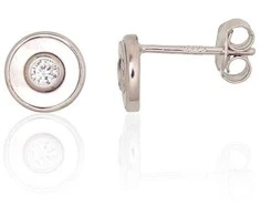 Sidabriniai auskarai –pusetai - 1.1 g. - 7.5 mm.