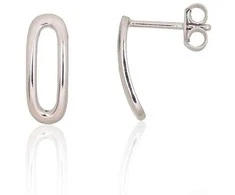 Sidabriniai auskarai –pusetai - 1.3 g. - 14 mm.