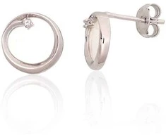 Sidabriniai auskarai –pusetai - 1.4 g. - 10 mm.