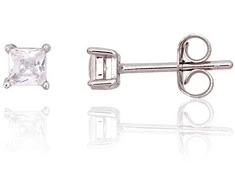 Sidabriniai auskarai –pusetai - 4 mm. - 0.7 g.