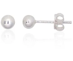Sidabriniai auskarai –pusetai - 4 mm. - 0.5 g.