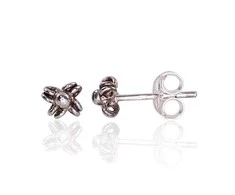 Sidabriniai auskarai Vinukai, Praba: 925°, Metalas: Sidabras - 4 mm. - 0.5 g.