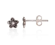 Sidabriniai auskarai Vinukai, Praba: 925°, Metalas: Sidabras - 6 mm. - 0.6 g.