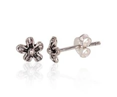 Sidabriniai auskarai Vinukai, Praba: 925°, Metalas: Sidabras - 6 mm. - 0.6 g.