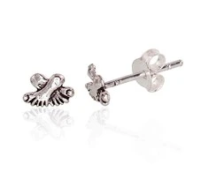 Sidabriniai auskarai Vinukai, Praba: 925°, Metalas: Sidabras - 6 mm. - 0.5 g.