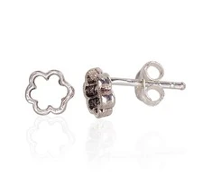 Sidabriniai auskarai Vinukai, Praba: 925°, Metalas: Sidabras - 6 mm. - 0.6 g.