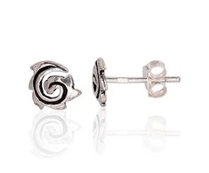 Sidabriniai auskarai Vinukai, Praba: 925°, Metalas: Sidabras - 7 mm. - 0.7 g.