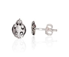 Sidabriniai auskarai Vinukai, Praba: 925°, Metalas: Sidabras - 9 mm. - 0.7 g.