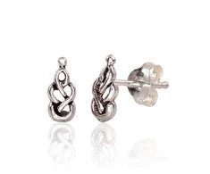 Sidabriniai auskarai Vinukai, Praba: 925°, Metalas: Sidabras - 9 mm. - 0.5 g.