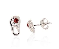Sidabriniai auskarai Vinukai, Praba: 925°, Metalas: Sidabras - 10 mm. - 0.5 g.