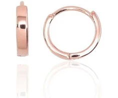 Sidabriniai auskarai su apvaliu segtuku - 1.9 g. - 13 mm.