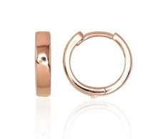 Sidabriniai auskarai su apvaliu segtuku - 2.3 g. - 13 mm.